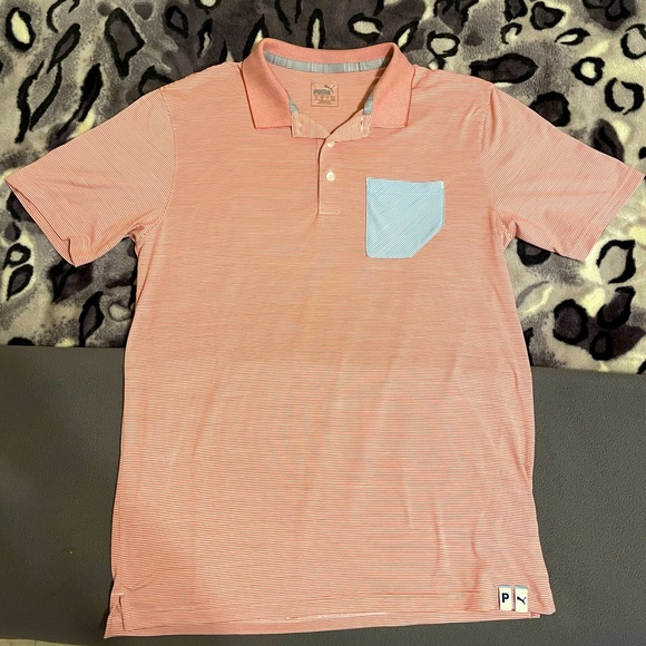 Men’s Puma Cloudspun polo with pocket, Sz M. - Picture 1 of 5